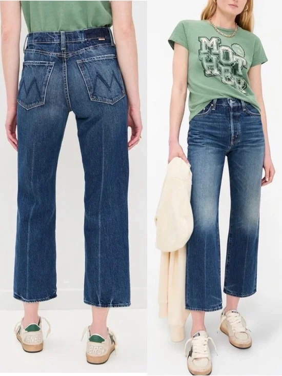 MOTHER SUPERIOR Jeans Rambler Ankle Well Stacked Blue Size 26 - Picture 15 of 15